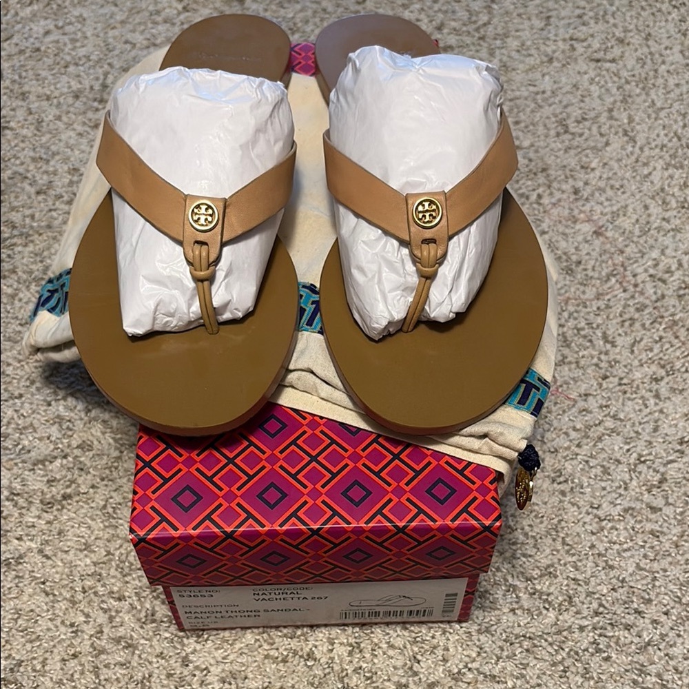 Tory Burch Manon Thong Leather Sandals